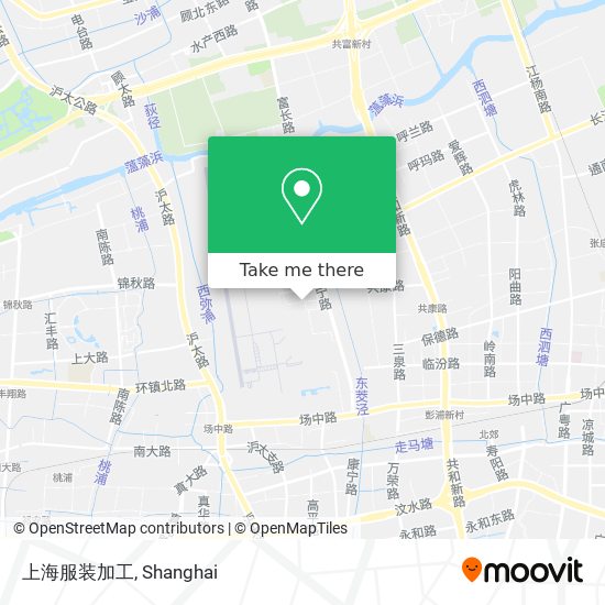 上海服装加工 map