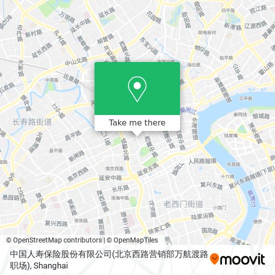 中国人寿保险股份有限公司(北京西路营销部万航渡路职场) map
