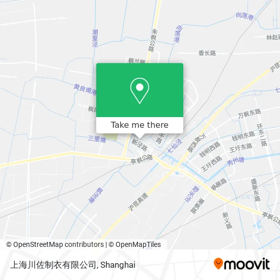 上海川佐制衣有限公司 map