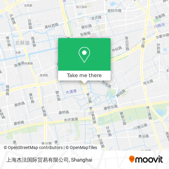 上海杰法国际贸易有限公司 map
