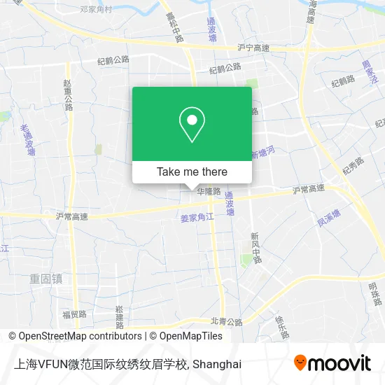 上海VFUN微范国际纹绣纹眉学校 map