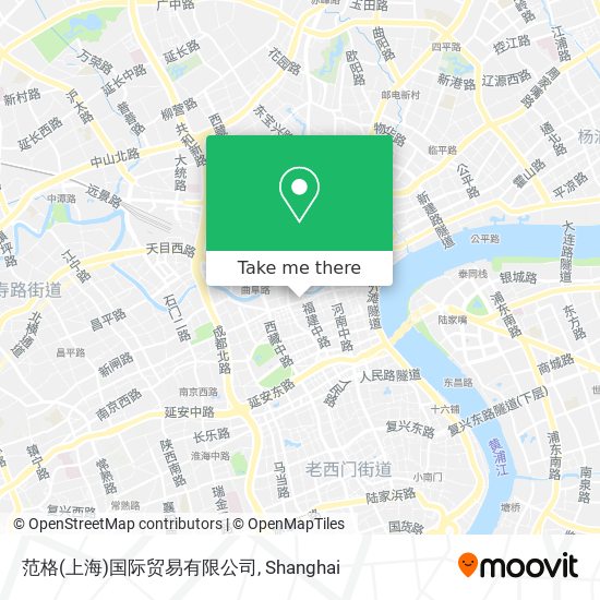 范格(上海)国际贸易有限公司 map