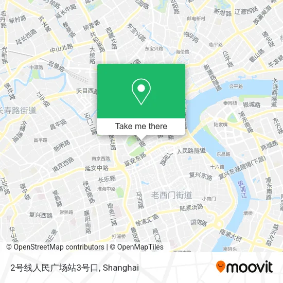 2号线人民广场站3号口 map