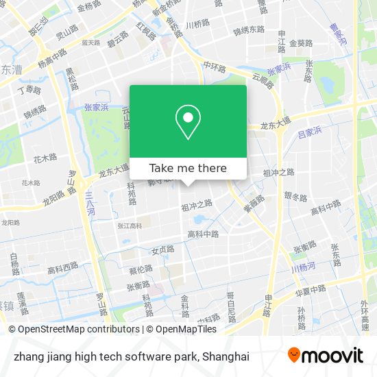 zhang jiang high tech software park map