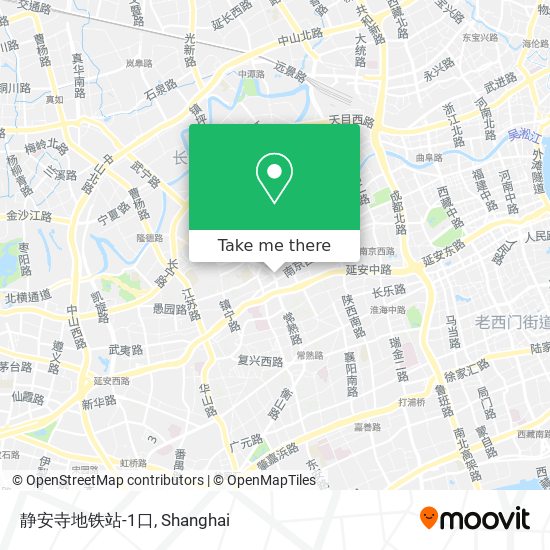 静安寺地铁站-1口 map