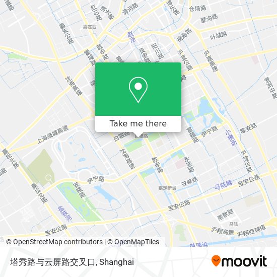 塔秀路与云屏路交叉口 map