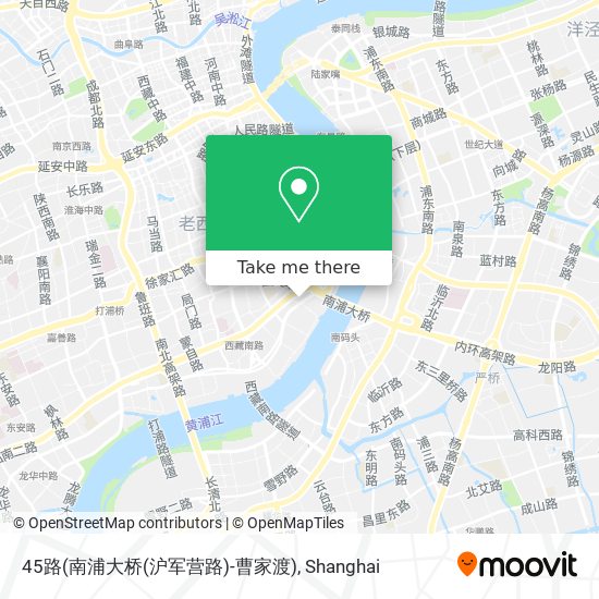 45路(南浦大桥(沪军营路)-曹家渡) map