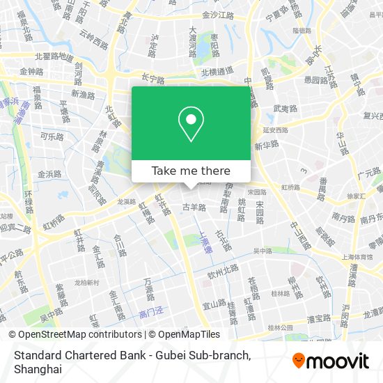 Standard Chartered Bank - Gubei Sub-branch map