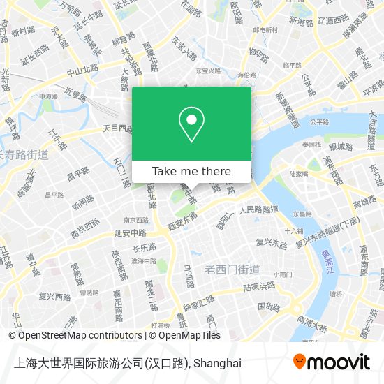 上海大世界国际旅游公司(汉口路) map