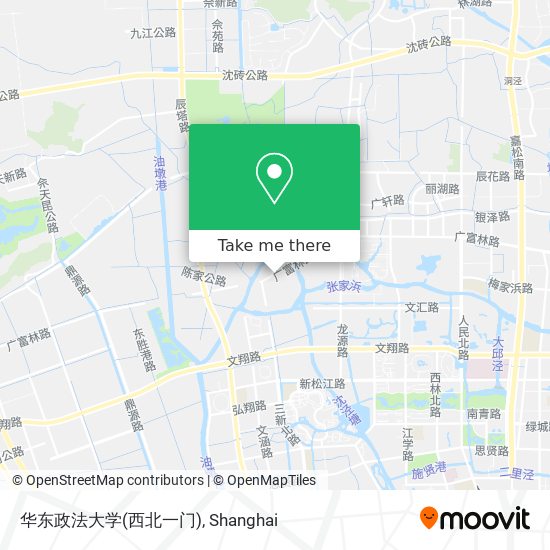 华东政法大学(西北一门) map