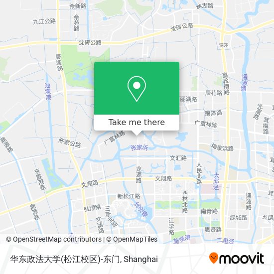 华东政法大学(松江校区)-东门 map