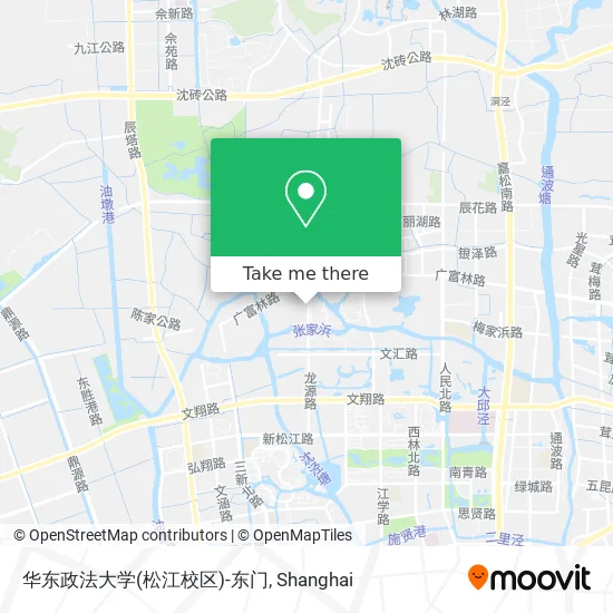 华东政法大学(松江校区)-东门 map