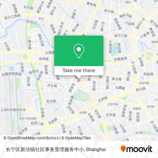 长宁区新泾镇社区事务受理服务中小 map