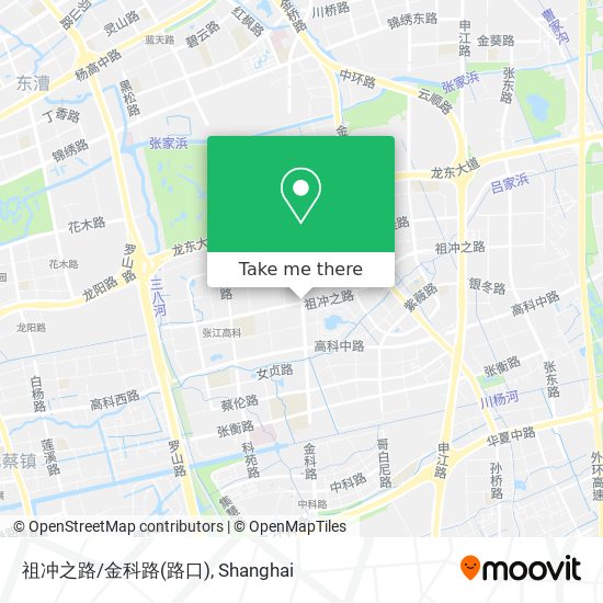 祖冲之路/金科路(路口) map