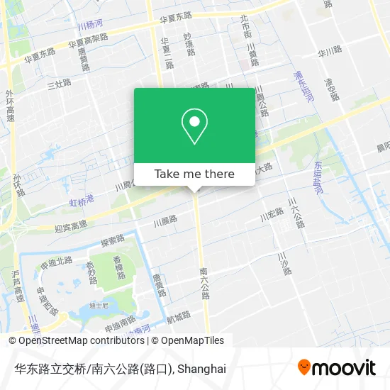 华东路立交桥/南六公路(路口) map