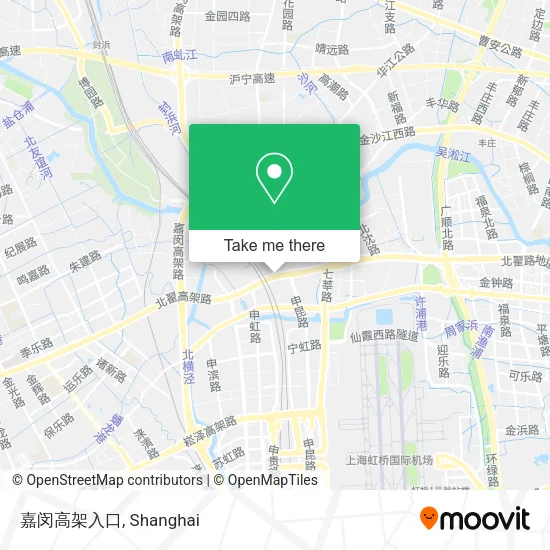 嘉闵高架入口 map