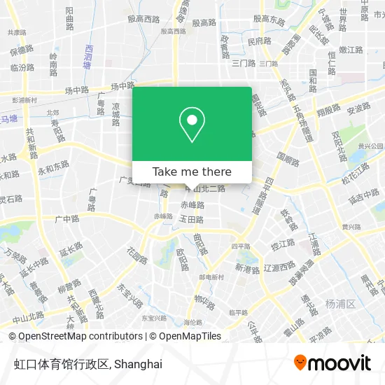 虹口体育馆行政区 map