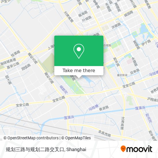 规划三路与规划二路交叉口 map