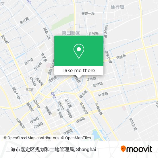 上海市嘉定区规划和土地管理局 map