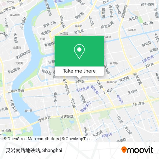 灵岩南路地铁站 map