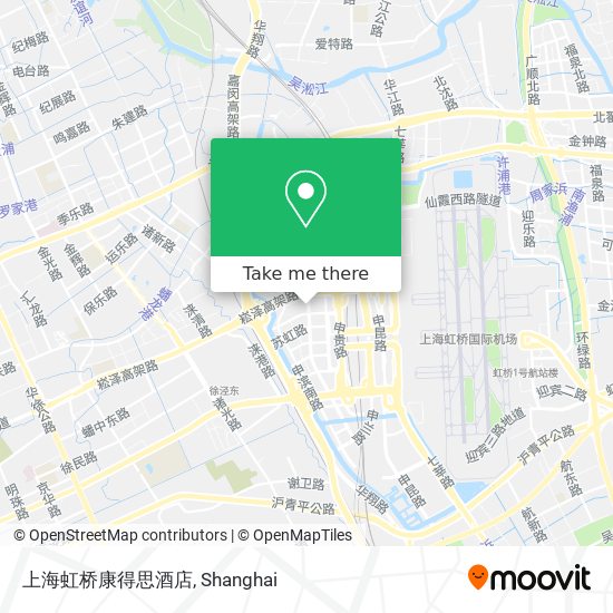 上海虹桥康得思酒店 map