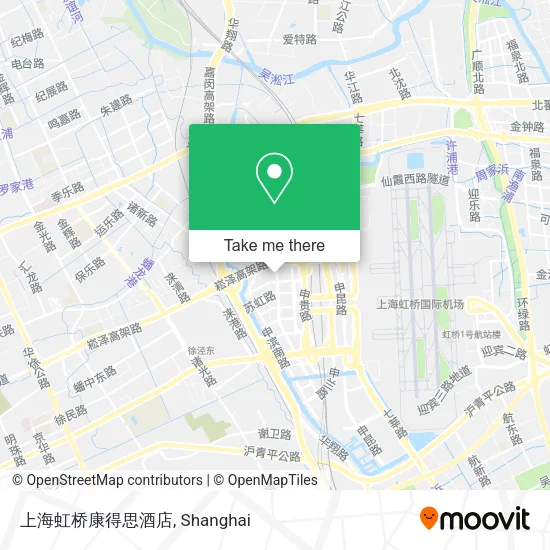 上海虹桥康得思酒店 map