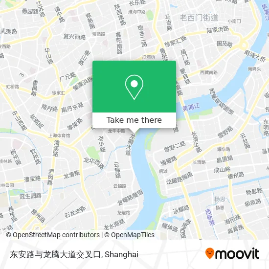 东安路与龙腾大道交叉口 map