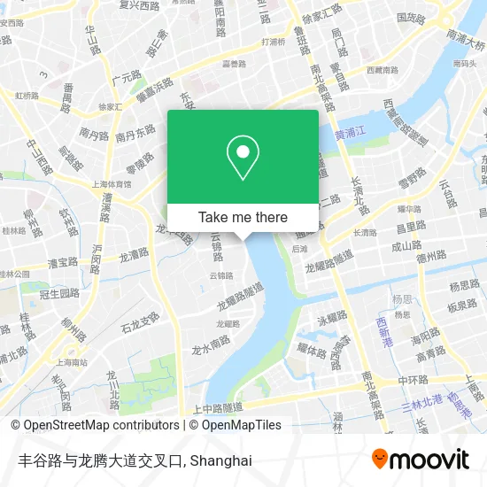 丰谷路与龙腾大道交叉口 map
