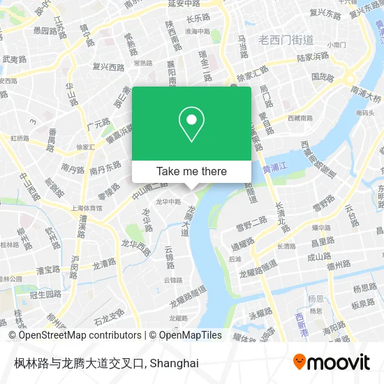 枫林路与龙腾大道交叉口 map