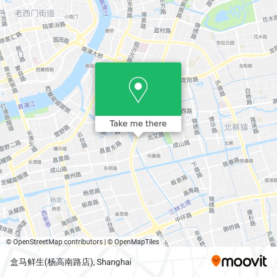 盒马鲜生(杨高南路店) map