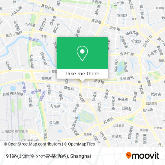 91路(北新泾-外环路莘沥路) map