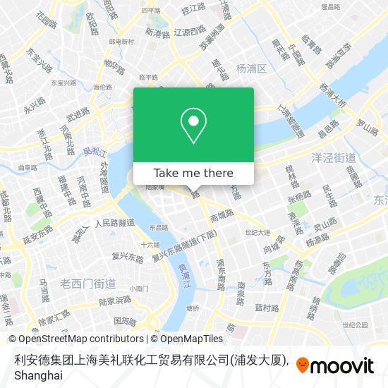 利安德集团上海美礼联化工贸易有限公司(浦发大厦) map