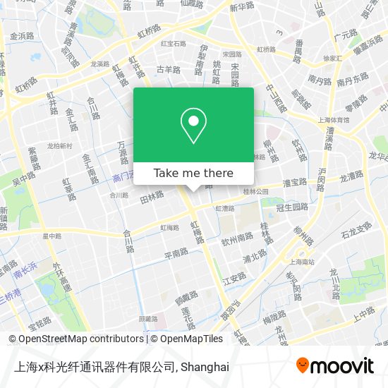 上海x科光纤通讯器件有限公司 map