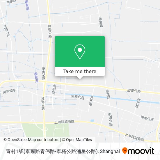 青村1线(奉耀路青伟路-奉柘公路浦星公路) map