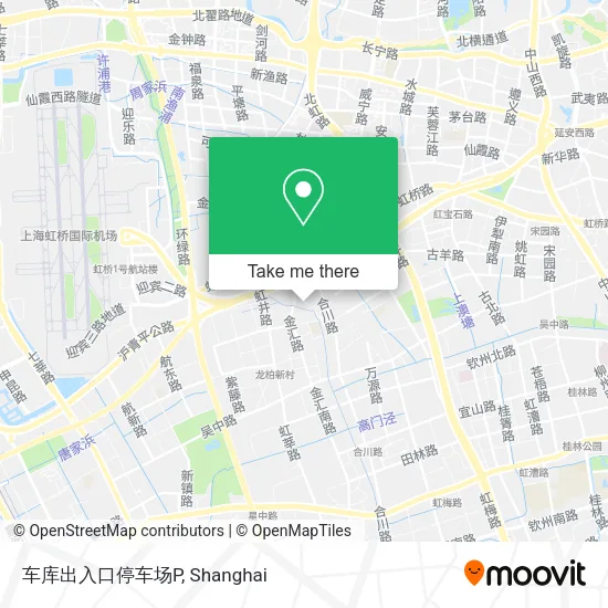 车库出入口停车场P map