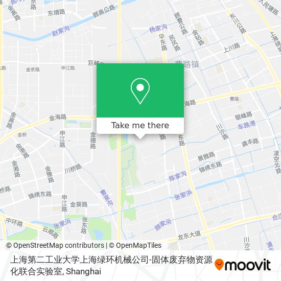 上海第二工业大学上海绿环机械公司-固体废弃物资源化联合实验室 map