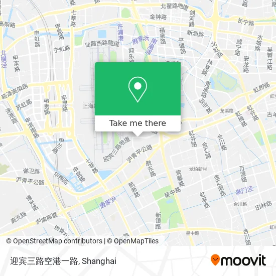 迎宾三路空港一路 map
