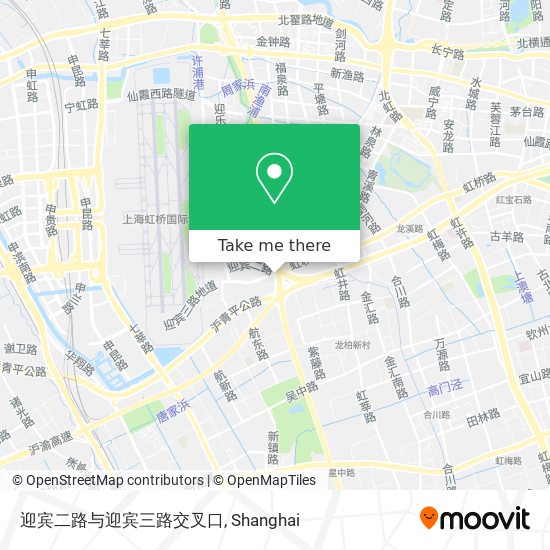 迎宾二路与迎宾三路交叉口 map