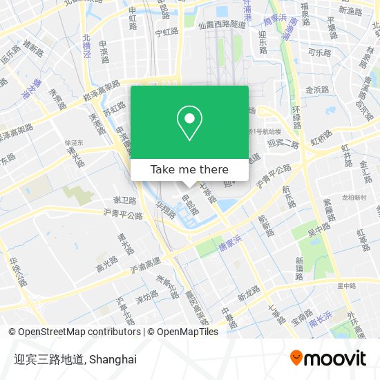 迎宾三路地道 map
