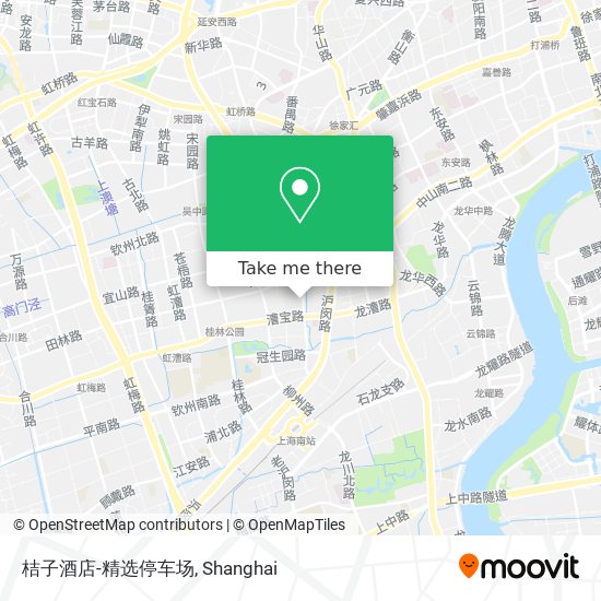 桔子酒店-精选停车场 map