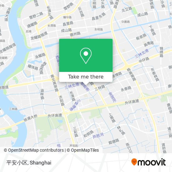 平安小区 map