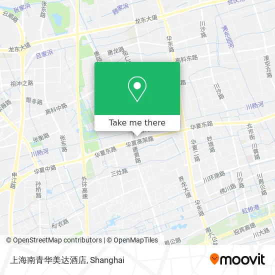 上海南青华美达酒店 map