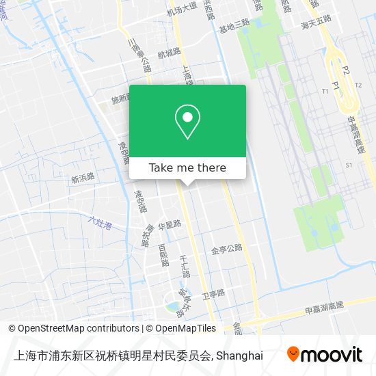 上海市浦东新区祝桥镇明星村民委员会 map