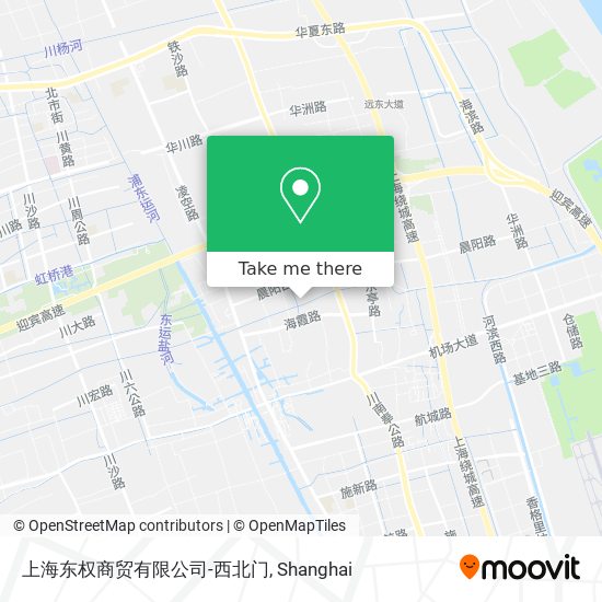 上海东权商贸有限公司-西北门 map