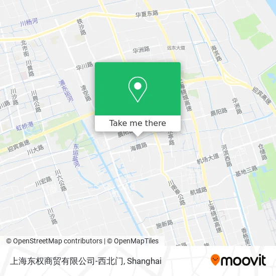 上海东权商贸有限公司-西北门 map