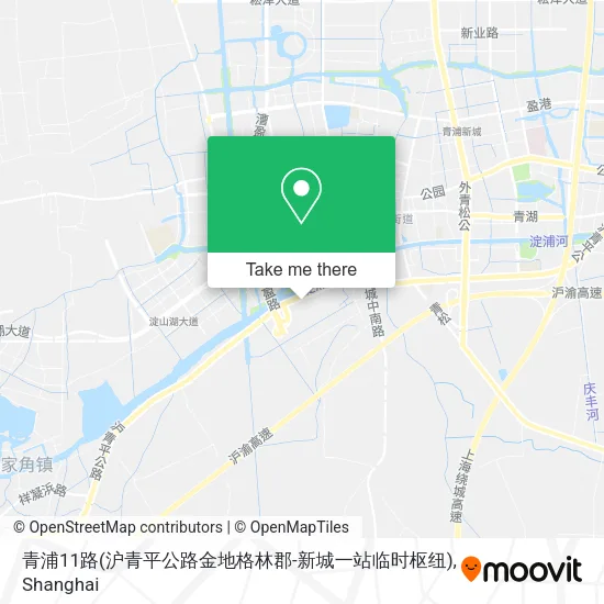 青浦11路(沪青平公路金地格林郡-新城一站临时枢纽) map