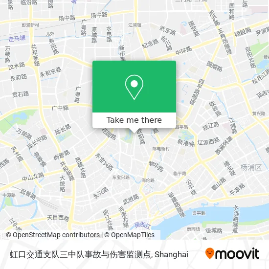 虹口交通支队三中队事故与伤害监测点 map