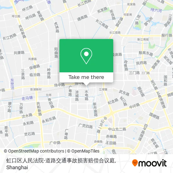 虹口区人民法院-道路交通事故损害赔偿合议庭 map