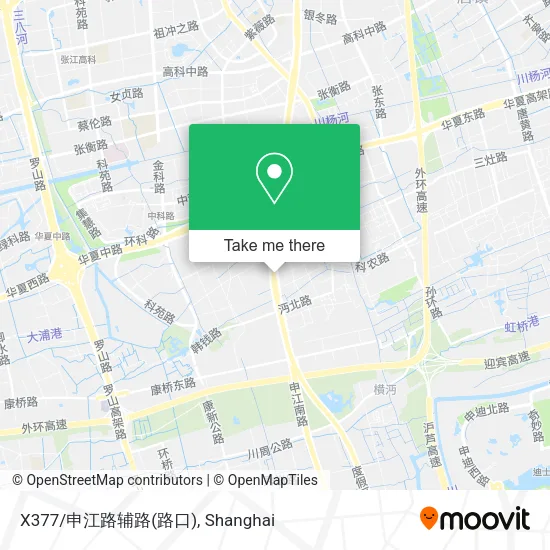 X377/申江路辅路(路口) map