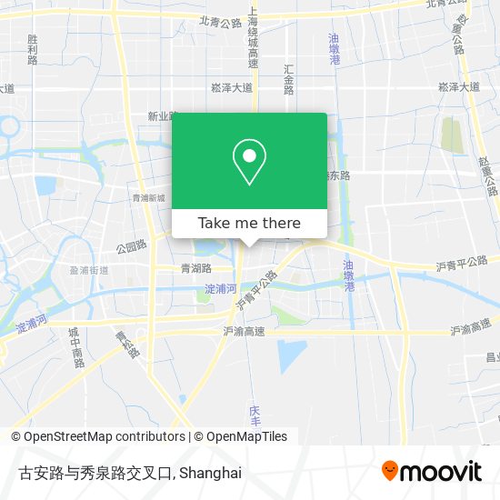 古安路与秀泉路交叉口 map